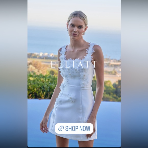 Elliatt Elder Dress White Mini - Picture 3 of 15